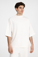Футболка оверсайз унисекс T9, молочно-белая