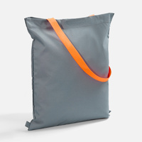 Шопер B3, серый с оранжевыми ручками