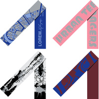 Шарф Tricksy Classic Net, XXL на заказ, полушерсть