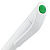 Ручка шариковая Grip, белая с зеленым - миниатюра - рис 5.