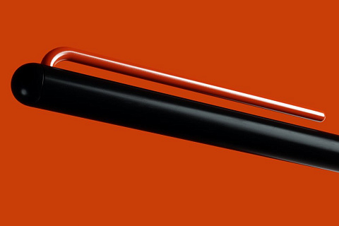 Шариковая ручка GrafeeX в чехле, черная с красным - рис 3.