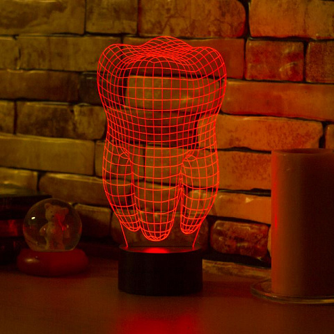 3D лампа Зуб - рис 7.