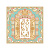 Подарочный шелковый платок "Азбука" - миниатюра
