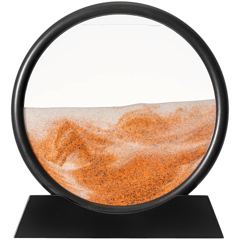 Песочная картина-антистресс Pleasantville, черная с оранжевым - рис 2.