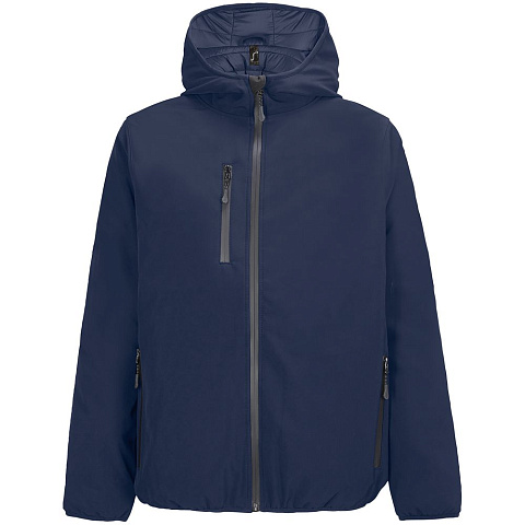 Куртка софтшелл с капюшоном мужская Falcon Men, синяя - рис 2.