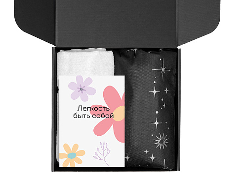 Подарочный набор Re:f. Walk с палантином, шоппером и термосом, белый - рис 3.