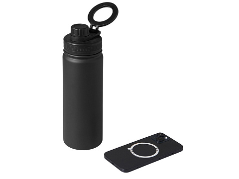 Вакуумная термобутылка с magsafe-держателем INSIDER, 600 мл, черный - рис 3.