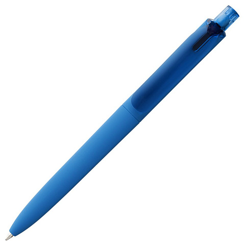 Ручка шариковая Prodir DS8 PRR-T Soft Touch, голубая - рис 5.