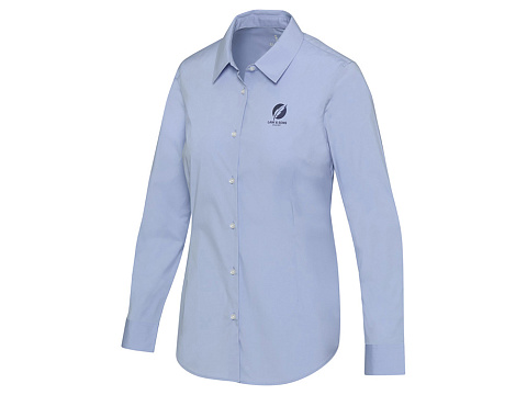 Carnelian женская рубашка из поплина - Голубой - рис 5.