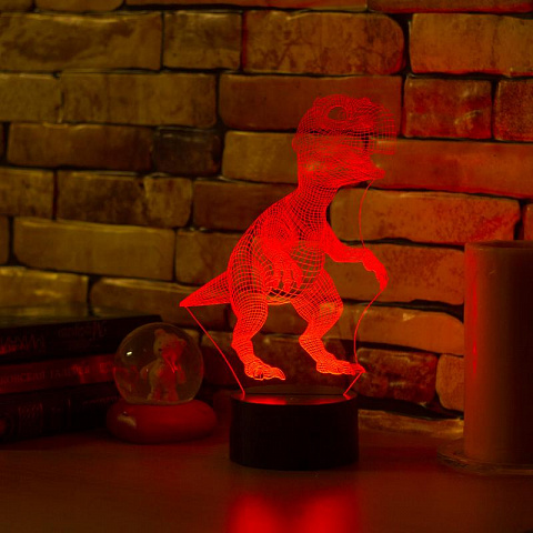 3D лампа Динозаврик - рис 6.