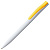 Ручка шариковая Pin, белая с желтым - миниатюра - рис 2.