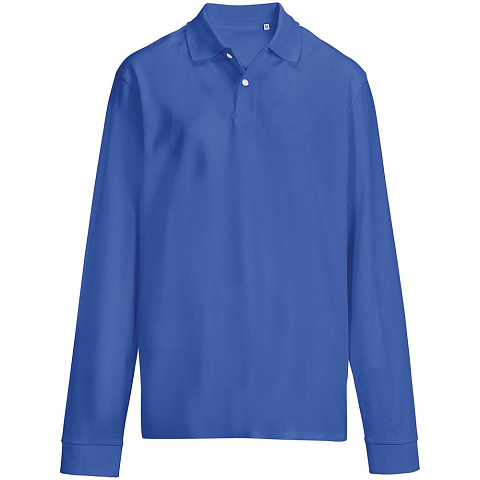 Рубашка поло унисекс с длинным рукавом Pacific LSL, ярко-синяя (royal) - рис 2.
