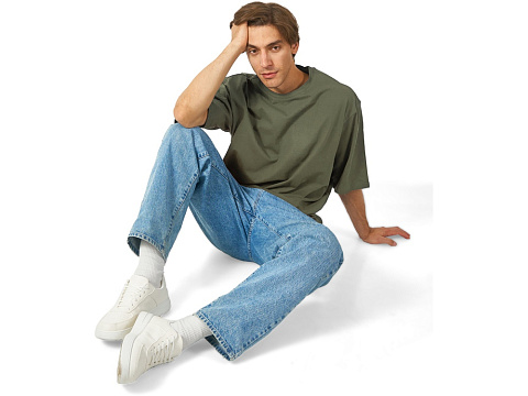 Футболка Berlin к/р оверсайз, 100% хлопок, 180гр, хаки - рис 4.