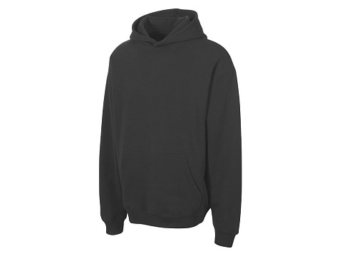 Толстовка с капюшоном оверсайз Berlin унисекс, темно-серый - рис 7.