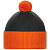 Шапка Snappy, темно-серый (антрацит) с оранжевым - миниатюра - рис 3.