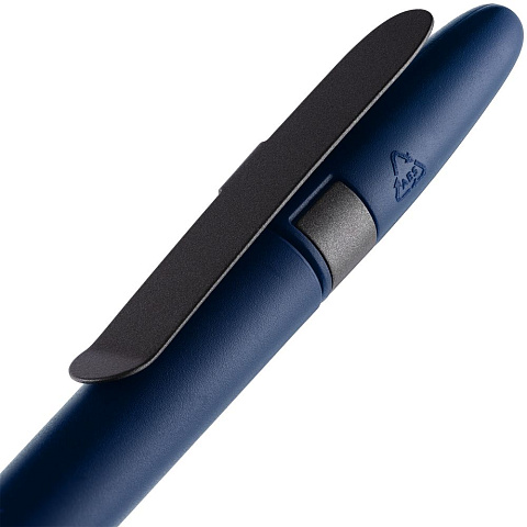 Ручка шариковая Prodir DS5 TSM Metal Clip, синяя с серым - рис 7.