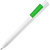 Ручка шариковая Swiper SQ, белая с зеленым - миниатюра