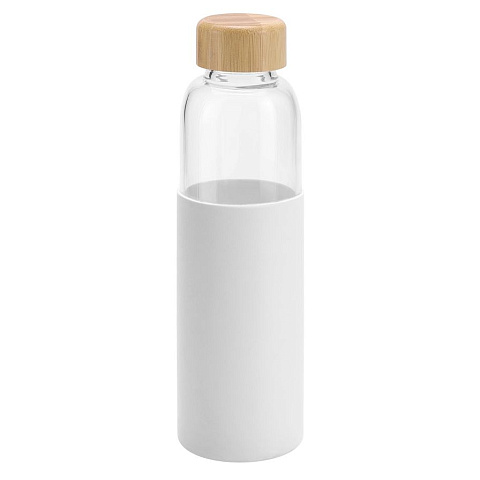 Бутылка для воды Dakar, прозрачная с белым - рис 2.