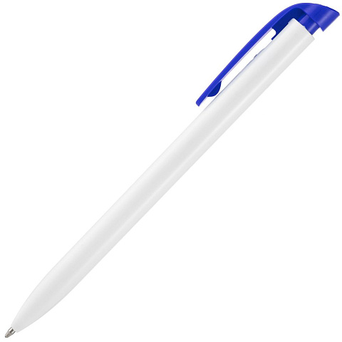 Ручка шариковая Favorite, белая с синим - рис 3.