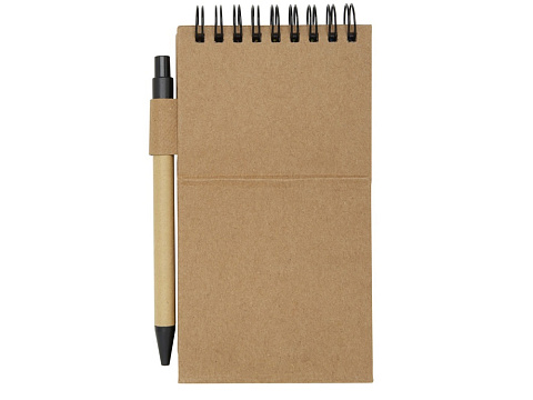 Flipper липкий блокнот с шариковой ручкой - Натуральный - рис 3.