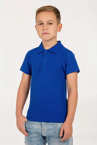 Рубашка поло детская Virma Kids, ярко-синяя - рис 5.