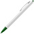 Ручка шариковая Tick, белая с зеленым - миниатюра - рис 3.