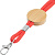 Шнурок для бейджа Tube Wood, красный - миниатюра - рис 4.