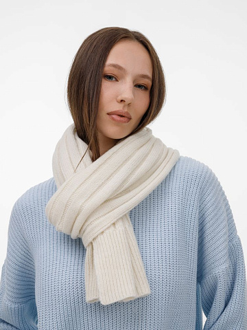 Шарф Bellish, белый (ванильный) - рис 7.