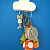 Магнитный держатель для ключей Cloud - миниатюра - рис 2.
