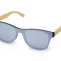 Солнцезащитные очки Tan с бамбуковыми дужками - Серебристый