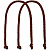 Ручки Corda для пакета M, коричневые - миниатюра