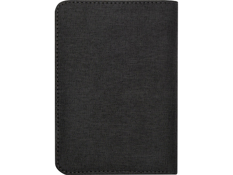 Ross Держатель паспорта с RFID-защитой из переработанного PET-пластика, сертифицированного согласно GRS - угольный - рис 3.