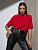 Футболка Oversize Premium, красная - миниатюра - рис 2.
