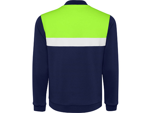 Спортивная куртка Leros унисекс, лаймовый/синий нэйви - рис 2.