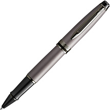 Ручка-роллер Waterman Expert Silver F BLK в подарочной упаковке