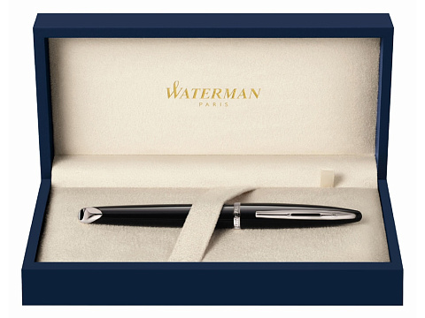 Перьевая ручка Waterman Carene, цвет: Black ST, перо: F или М чернила: blue - рис 3.