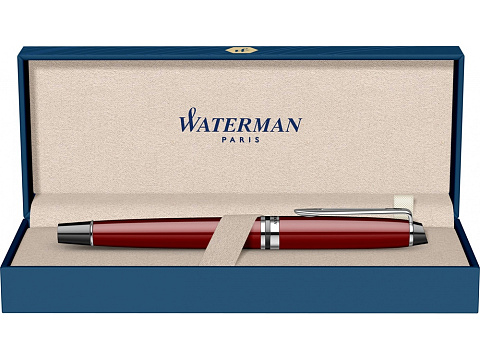 Перьевая ручка Waterman Expert Dark Red Lacquer CT Black, перо: M, цвет чернил: blue. - рис 6.