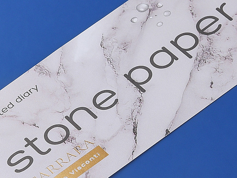 Ежедневник с каменной бумагой недатированный А5 Carrara, синий - рис 7.