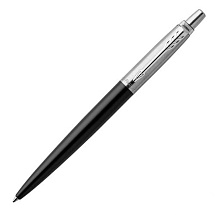 Шариковая ручка Parker Jotter Essential, Satin Black CT, стержень: M, цвет чернил : blue или black