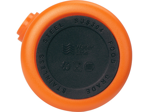 Вакуумная термокружка Waterline с медной изоляцией Bravo, 400 мл, тубус, оранжевый - рис 9.