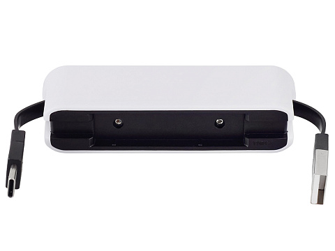 USB-хаб Hubix с коннектором 2-в-1 USB-C и USB-A, 2.0, белый - рис 4.