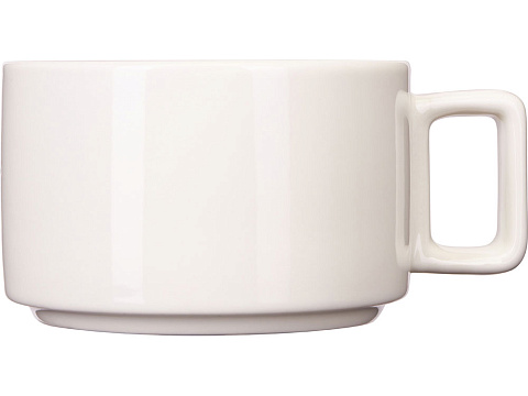 Набор чашка с бамбуковым блюдцем Sheffield, белый - рис 2.