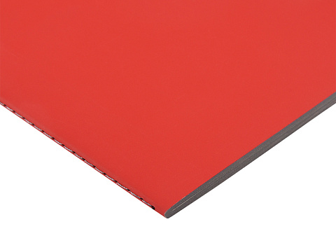 Бизнес-тетрадь А5 Pragmatic Contrast, 40 листов в клетку, красный с темно-серым срезом - рис 2.