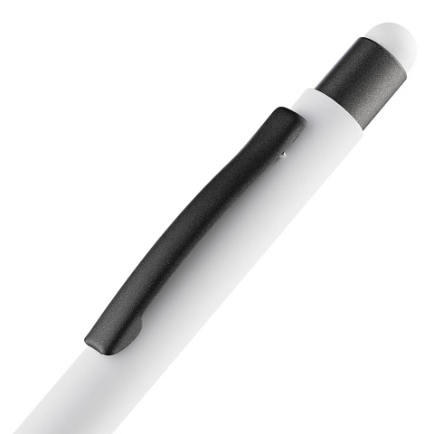 Ручка шариковая со стилусом Digit Soft Touch, белая - рис 6.