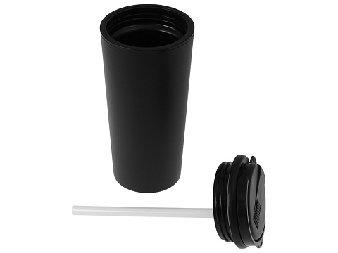 Термокружка с трубочкой Moment Straw, 350 мл, черный - рис 6.