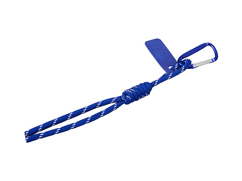 Брелок-веревочка на карабине Trinket, синий