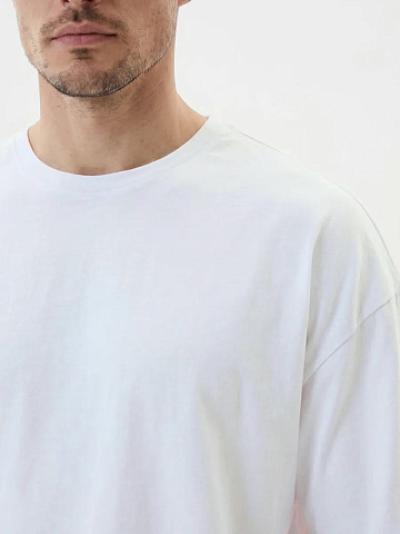 Футболка Oversize Premium 210, белая - рис 4.