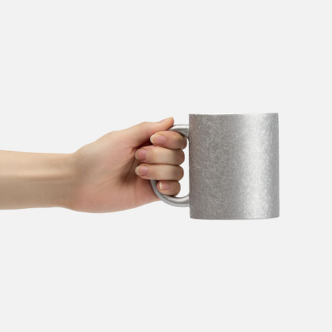 Кружка для сублимационной печати Sagredo, серебристая - рис 4.