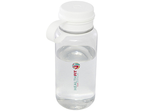 Спортивная бутылка Ryder из переработанного ПЭТ-пластика объемом 900 мл с многофункциональной крышкой, сертифицированная RCS - Белый - рис 6.