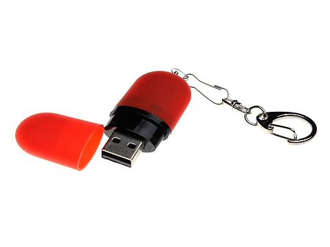 Флешка Goutte Soft-touch на 8 Гб, красный - рис 2.